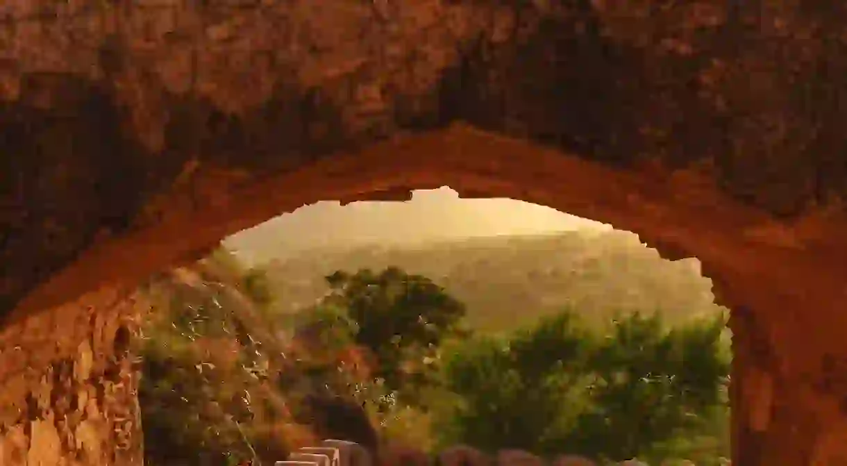 The gate to Alila Fort Bishangarh in India