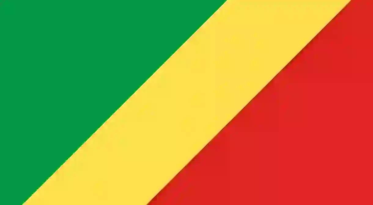 The flag of the Republic of Congo