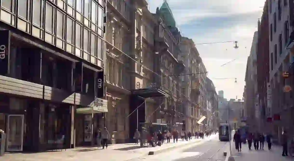 Aleksanterinkatu in Helsinki.