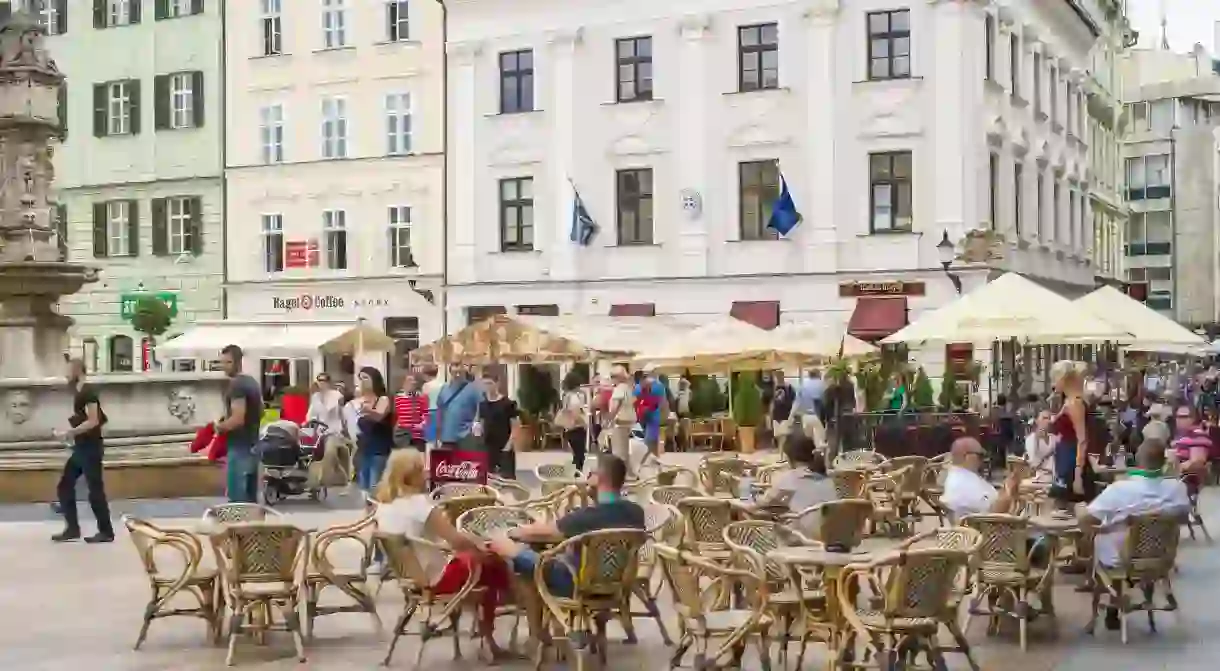 City center of Pressburg, Bratislava, Slovakia