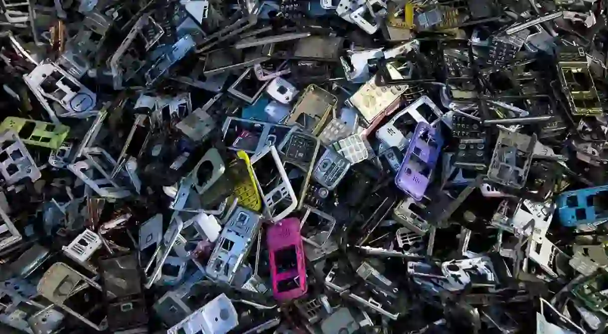 Electronic waste, like discarded phones, is causing a growing headache for Thailand