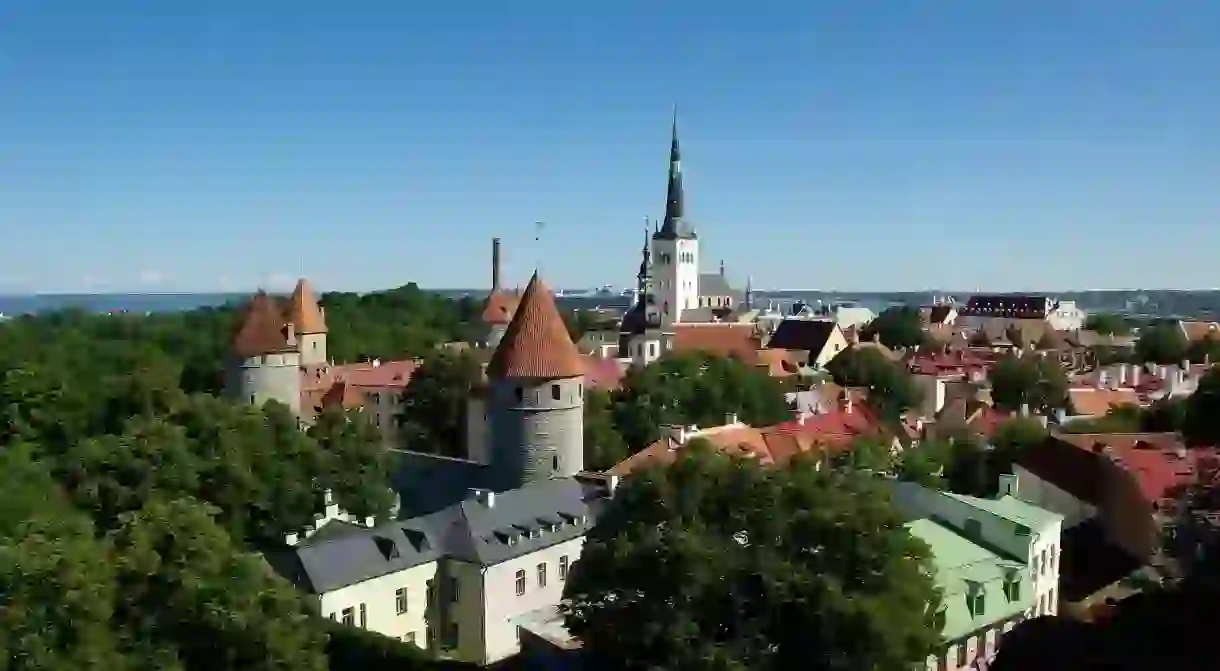 Birds eye view of Tallinn