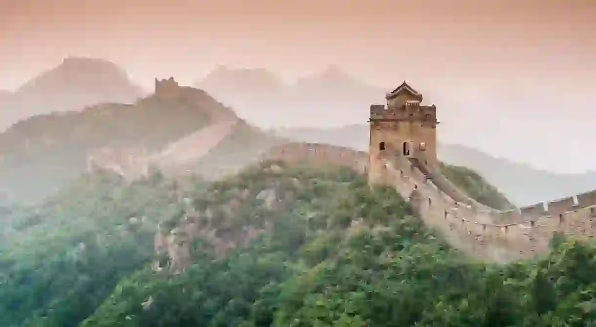 Great Wall of China at the Jinshanling section