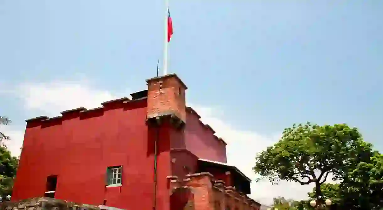 The very red Fort San Domingo