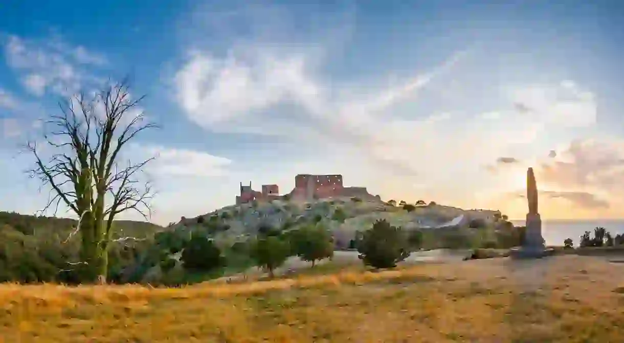 Hammershus, the popular medieval fortress in Bornholm