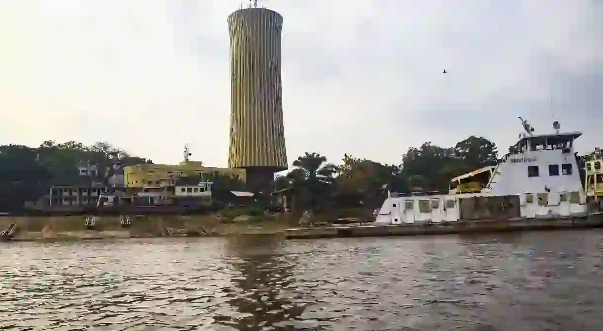 A view of Brazzaville from the Congo river