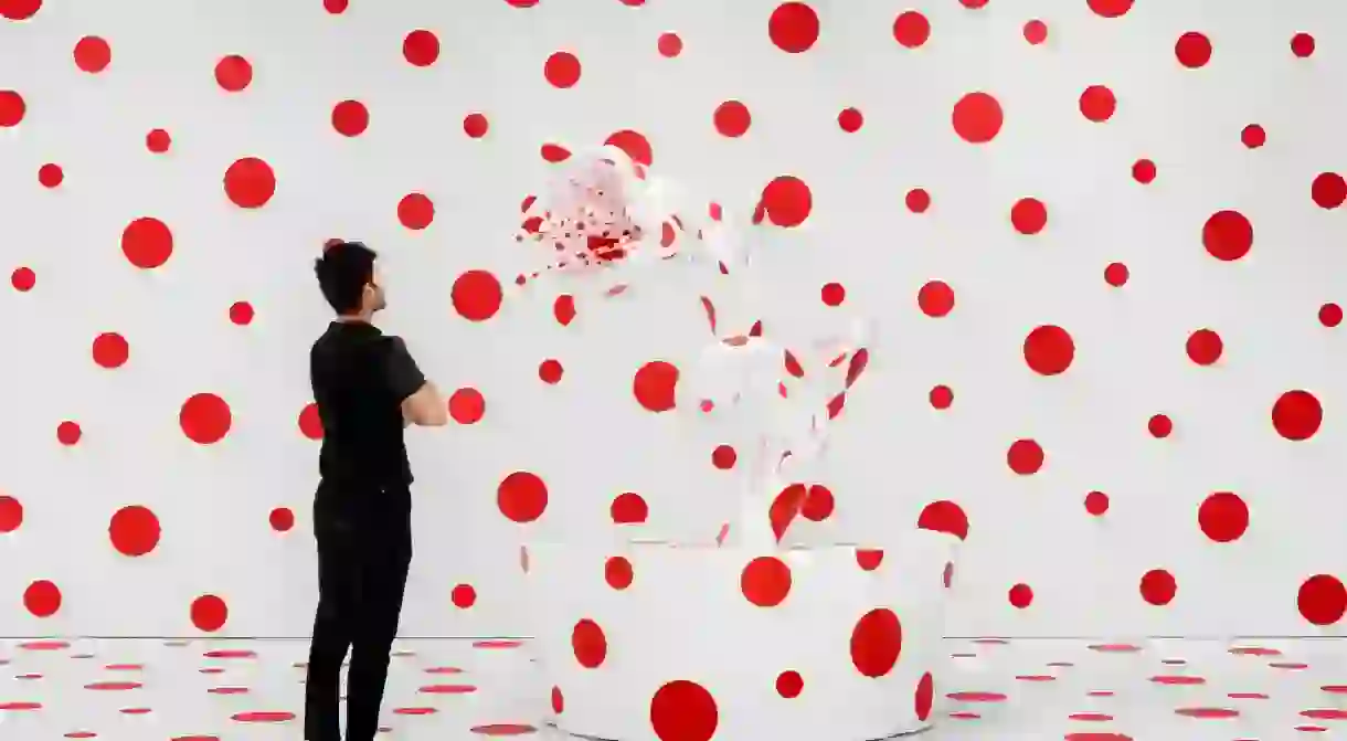 Yayoi Kusama’s dotty sculptural installation