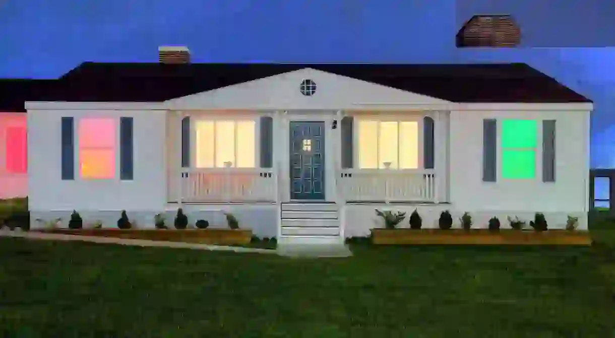 Mike Kelley, Mobile Homestead stationed on the lawn of the Museum of Contemporary Art Detroit