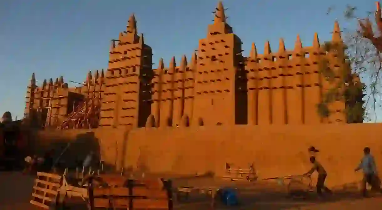 The Great Mosque of Djenne, on the site of the original mosque build during the Mali Empire