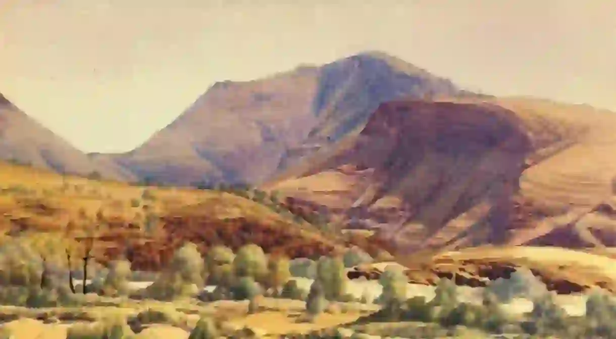 Mt. Hermannsburg by Albert Namatjira