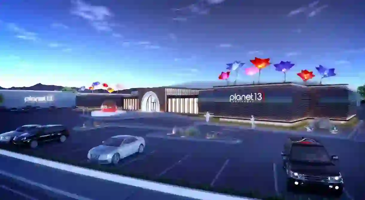 Rendering of the Planet 13 Superstore entrance