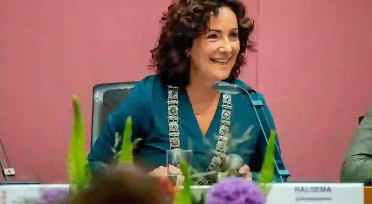 Femke Halsema appointed mayor of Amsterdam, The Netherlands - July 12, 2018. She succeeds Eberhard van der Laan, who died in October, and makes history as the first female mayor of Amsterdam