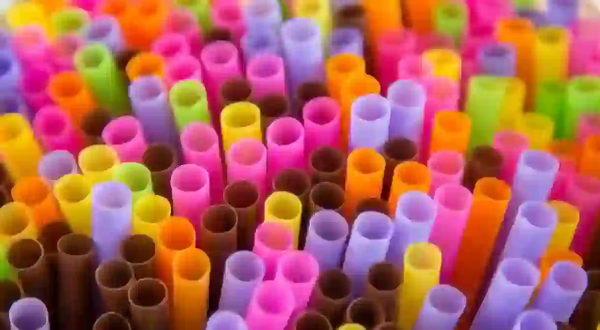 Straws are among the banned plastic implements in Seattle, Washington