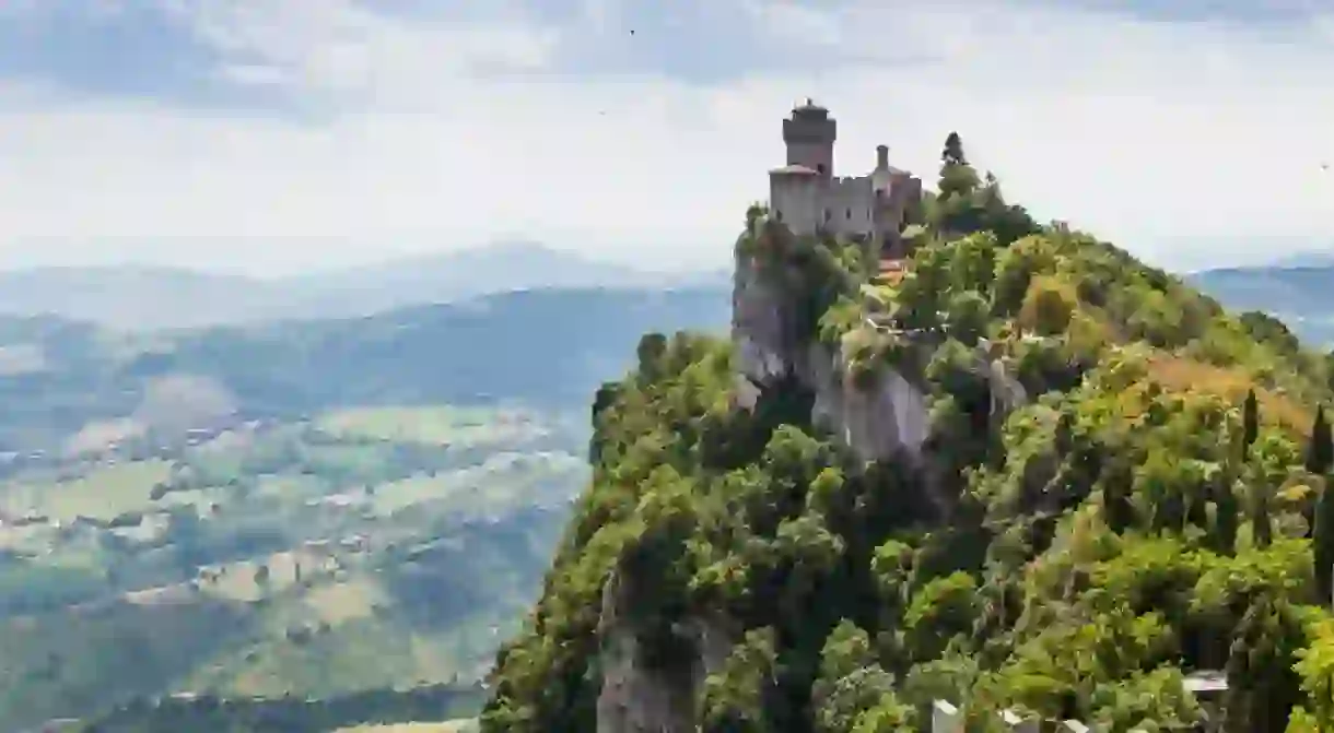 One of the three fortress towers in The Republic of San Marino