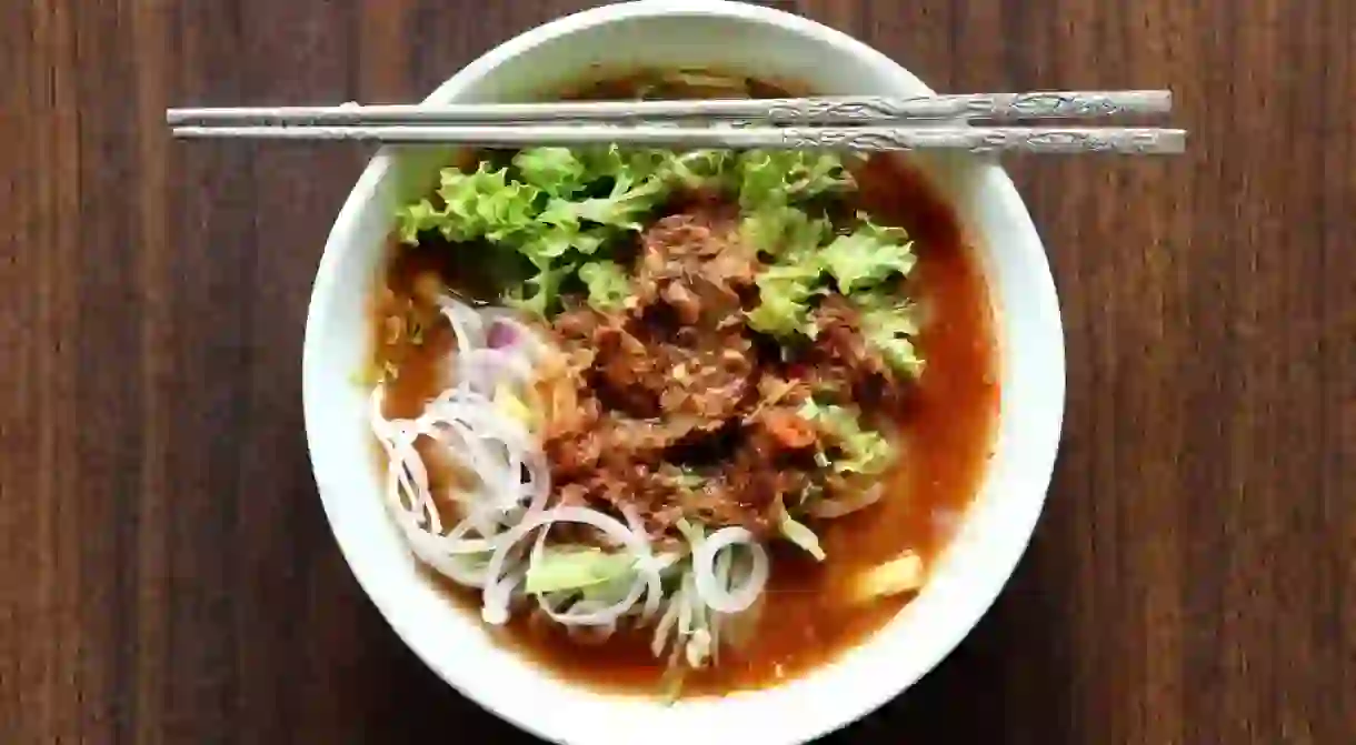 Bowl of asam laksa