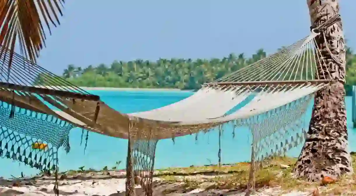 Relaxing on Direction Island in the Cocos (Keeling) Islands