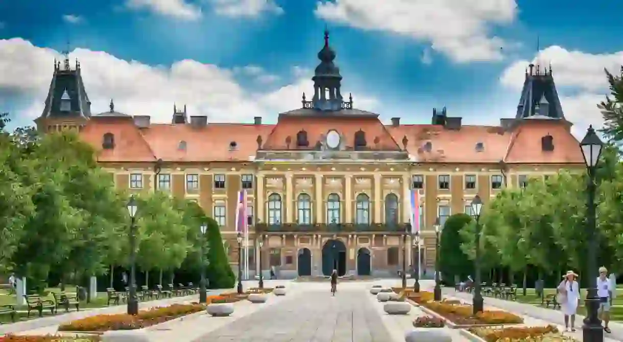 The County Hall in Sombor, Serbia