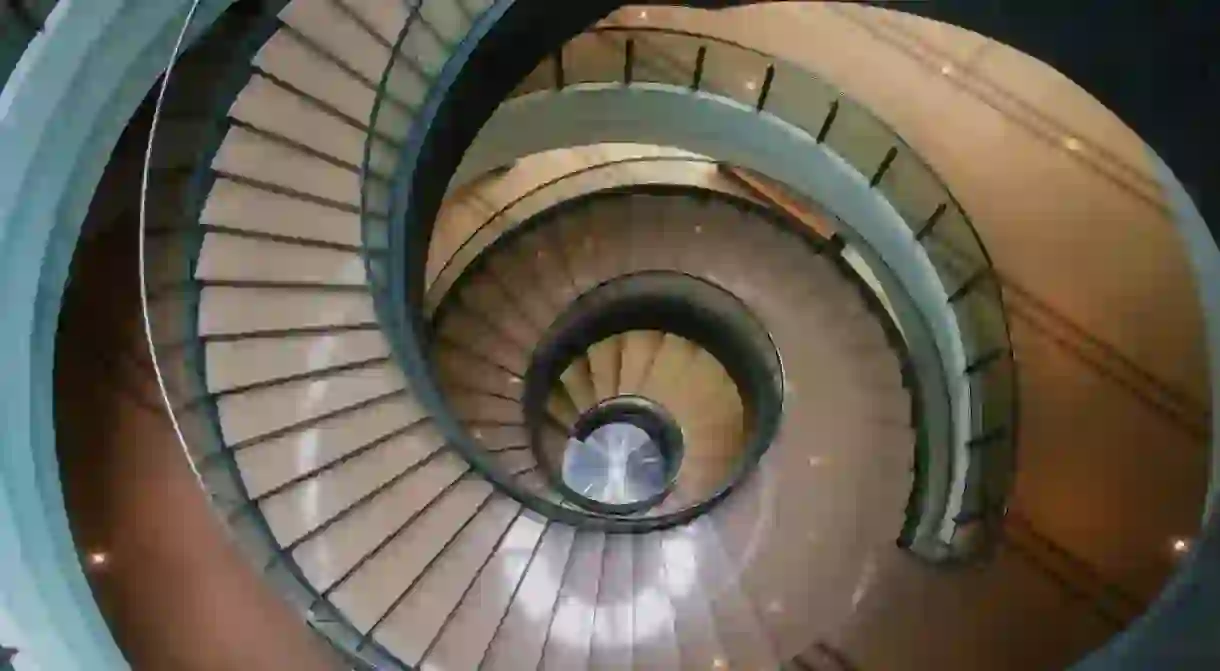 Spiral staircase of Museum Bank Negara, Kuala Lumpur, Malaysia