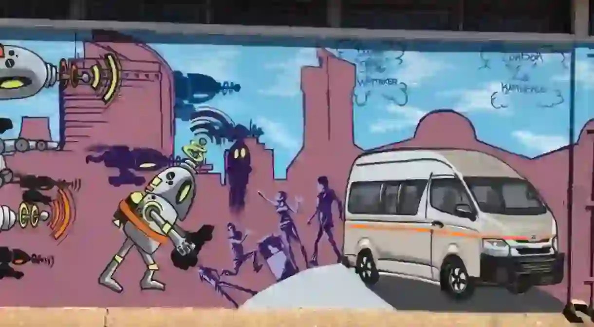 Street art is slowly becoming part of the Lusaka city landscape