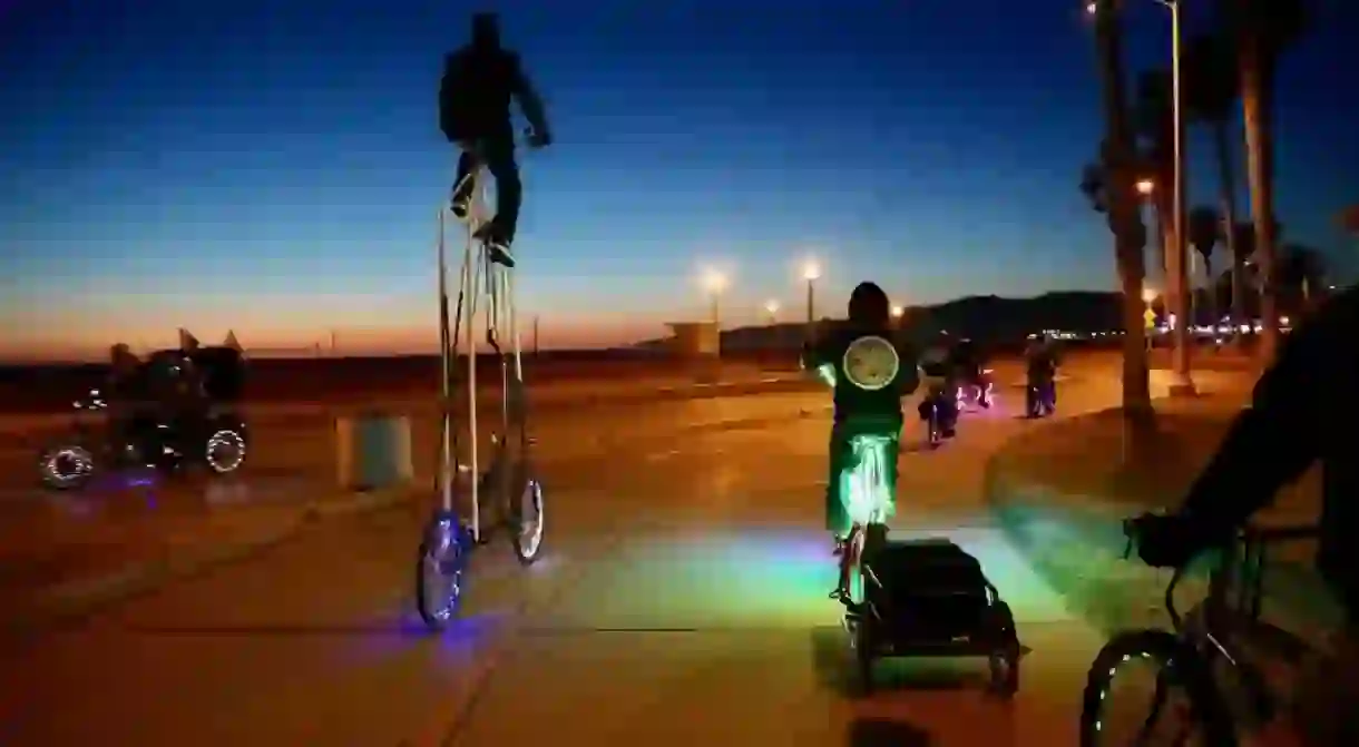 VELPers cruise the beachside bike path