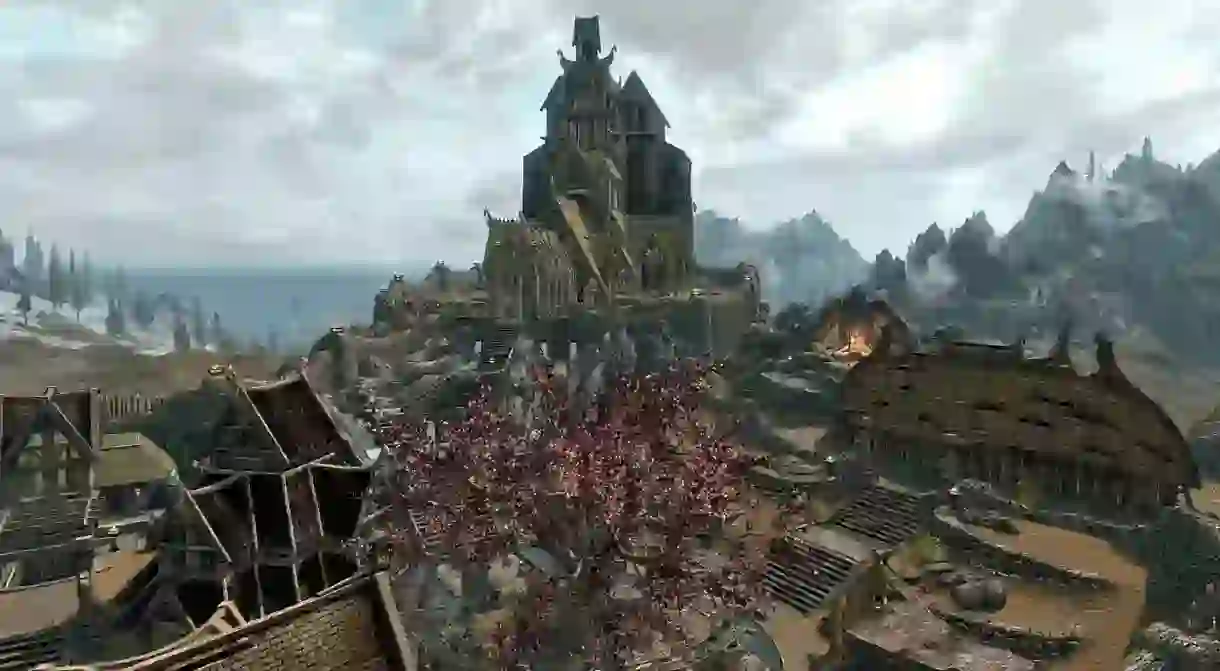 Skyrims Whiterun city