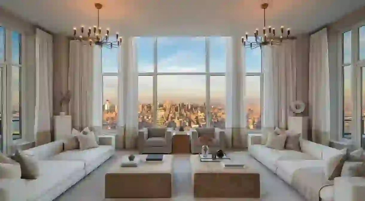 Penthouse 82 at 30 Park Place is currently on the market for $30 million