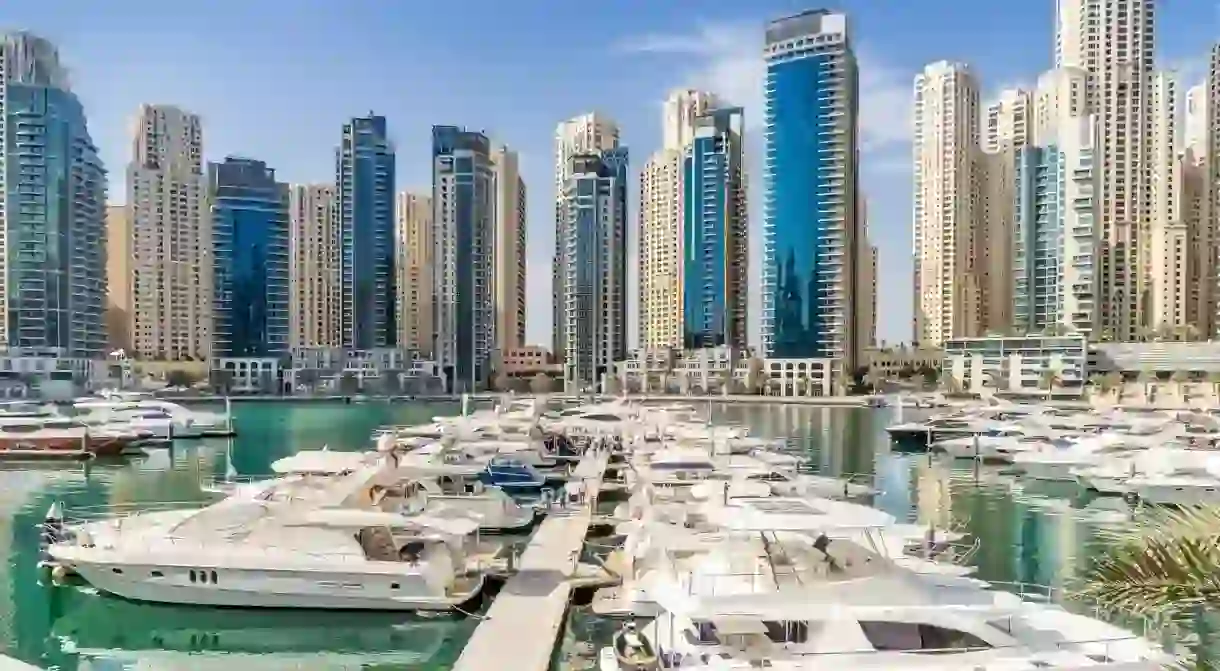 Looking across the marina from the Marina Walk