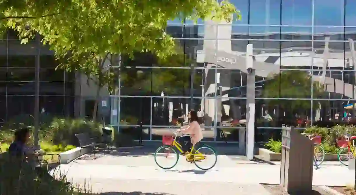 Biking on the Google Campus