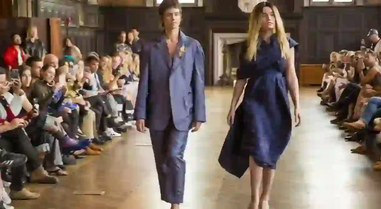 Sibyl Buck and Puma Rose Buck walk in the Músed by Lindsay Jones spring/summer 2018 show