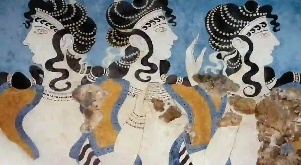 ‘Ladies of the Minoan Court’ from the Palace of Knossos, Minoan