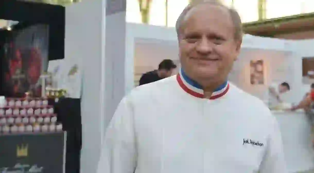 Joël Robuchon at the Taste of Paris food festival at the Grand Palais, Paris