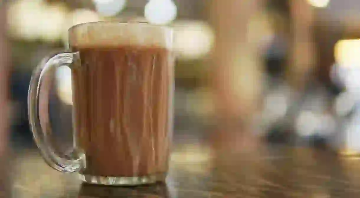 Famous drink in Malaysia known as Teh Tarik