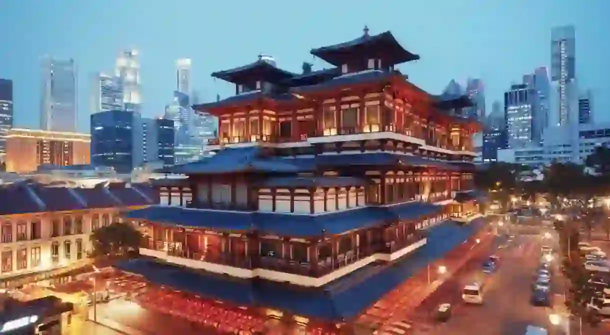 Buddha Toothe Relic Temple in Chinatown, Singapore