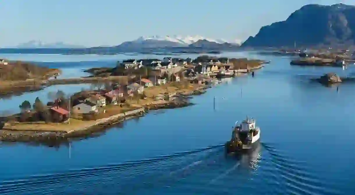 Tverrøya and Nordøya in Brønnøysund, along Helgelandskysten