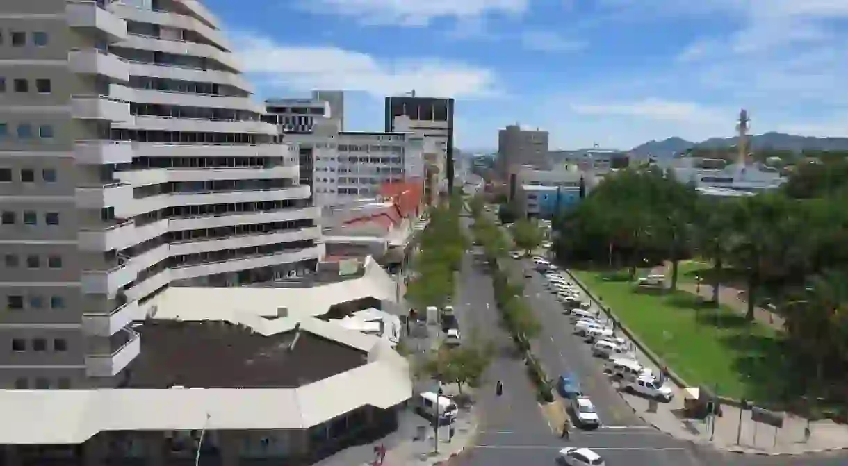 Windhoek, a beautiful, growing city is filled with interesting buildings and a skyline thats constantly changing