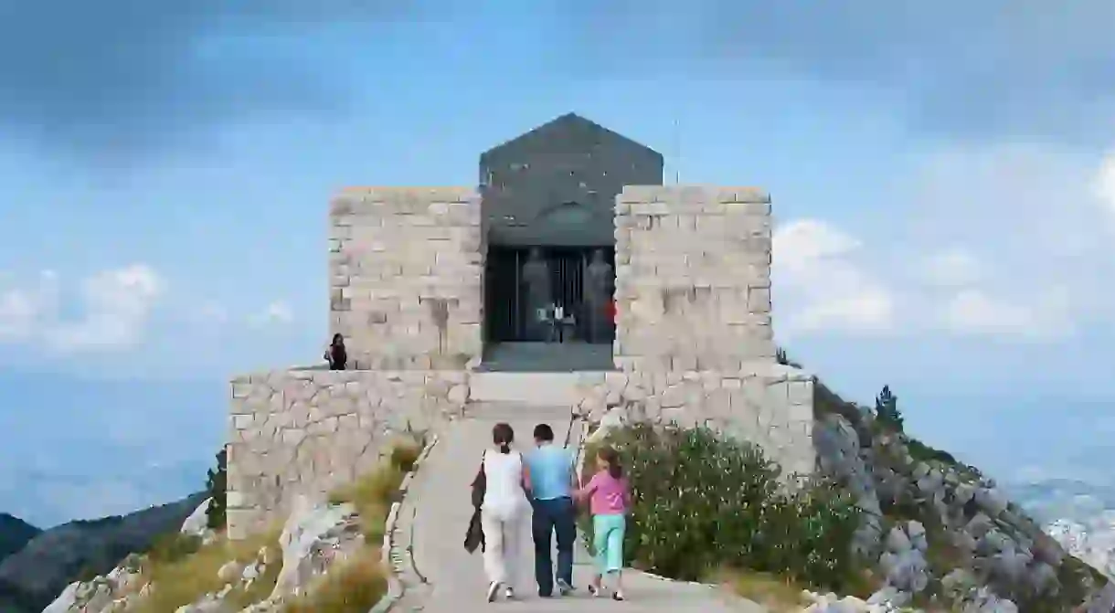 The final resting place of Prince Njegoš at Mount Lovćen, Montenegro