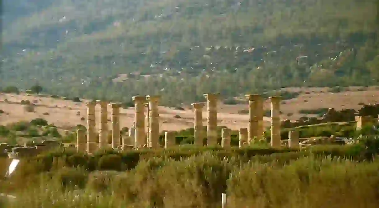 The Baelo Claudia Roman ruins near Tarifa, in southern Spain