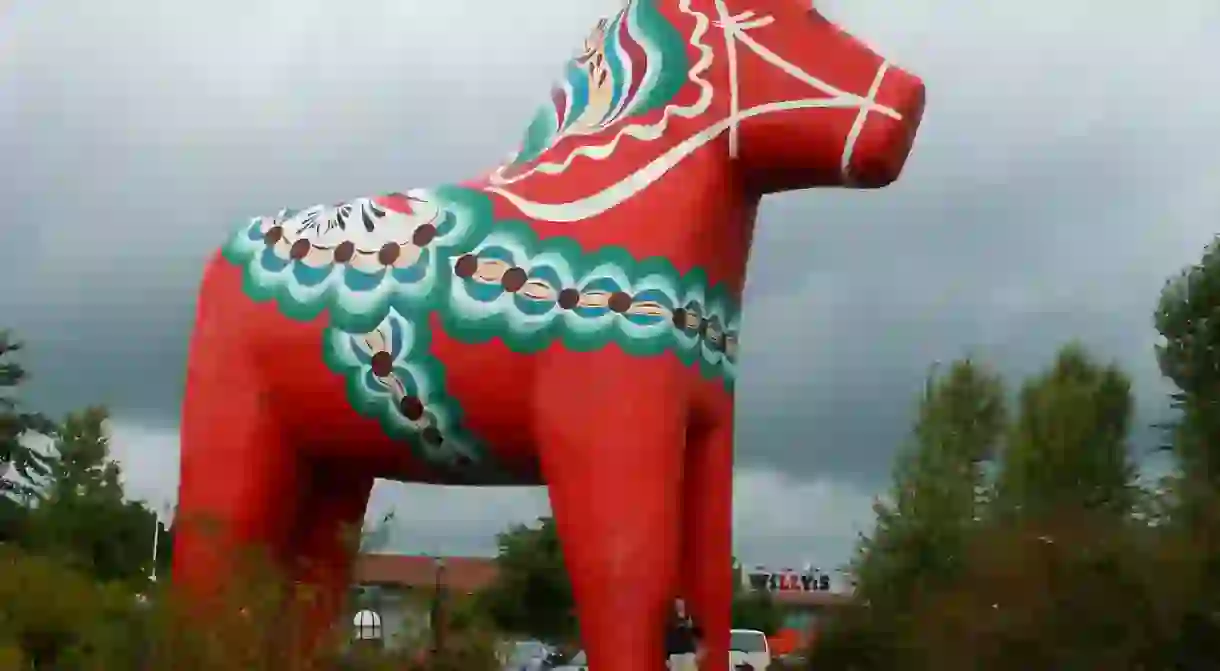 The Wolrds Largest Dala Horse in Avesta, Sweden.