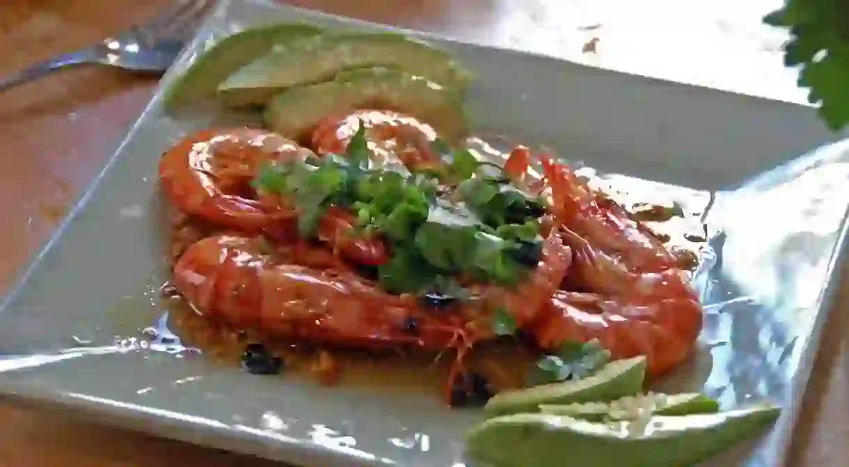 Fresh prawns are a staple on most menus in Tarifa