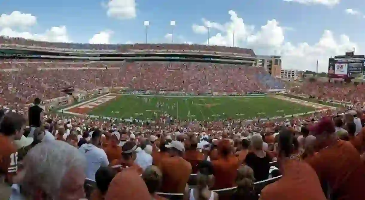 Darrell K Royal-Texas Memorial Stadium is the ninth-largest stadium in the world