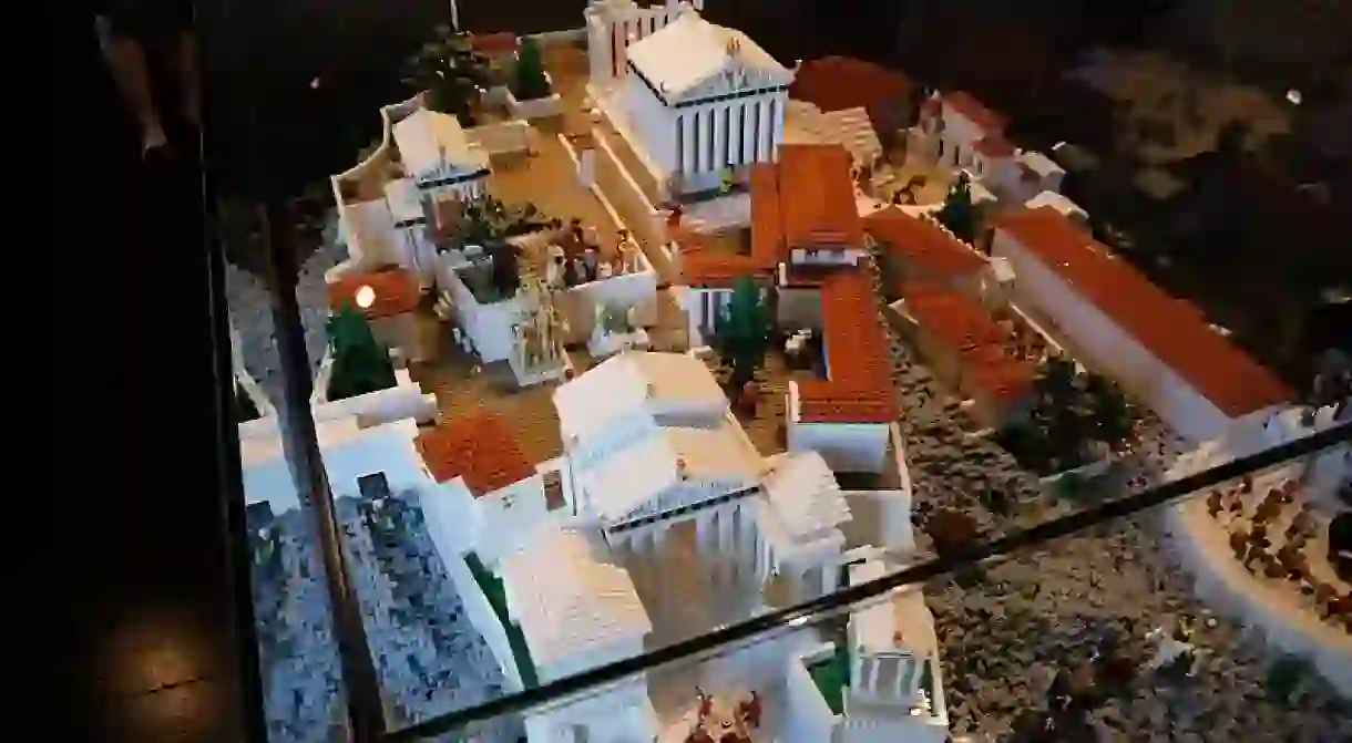 Lego model of the Acropolis