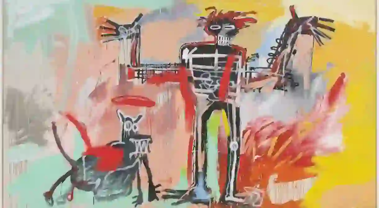 Jean-Michel Basquiat – Boy and Dog in a Johnnypump (1982)