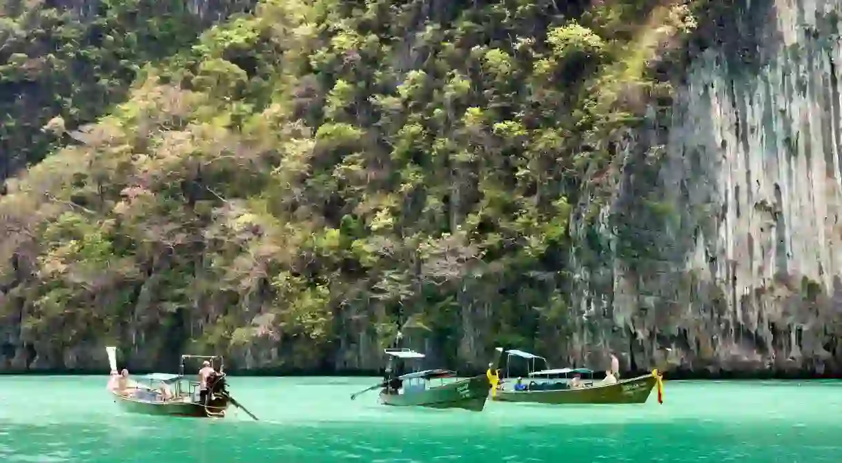 Take a boat out into Phang Nga Bay to enjoy a different view of Phuket