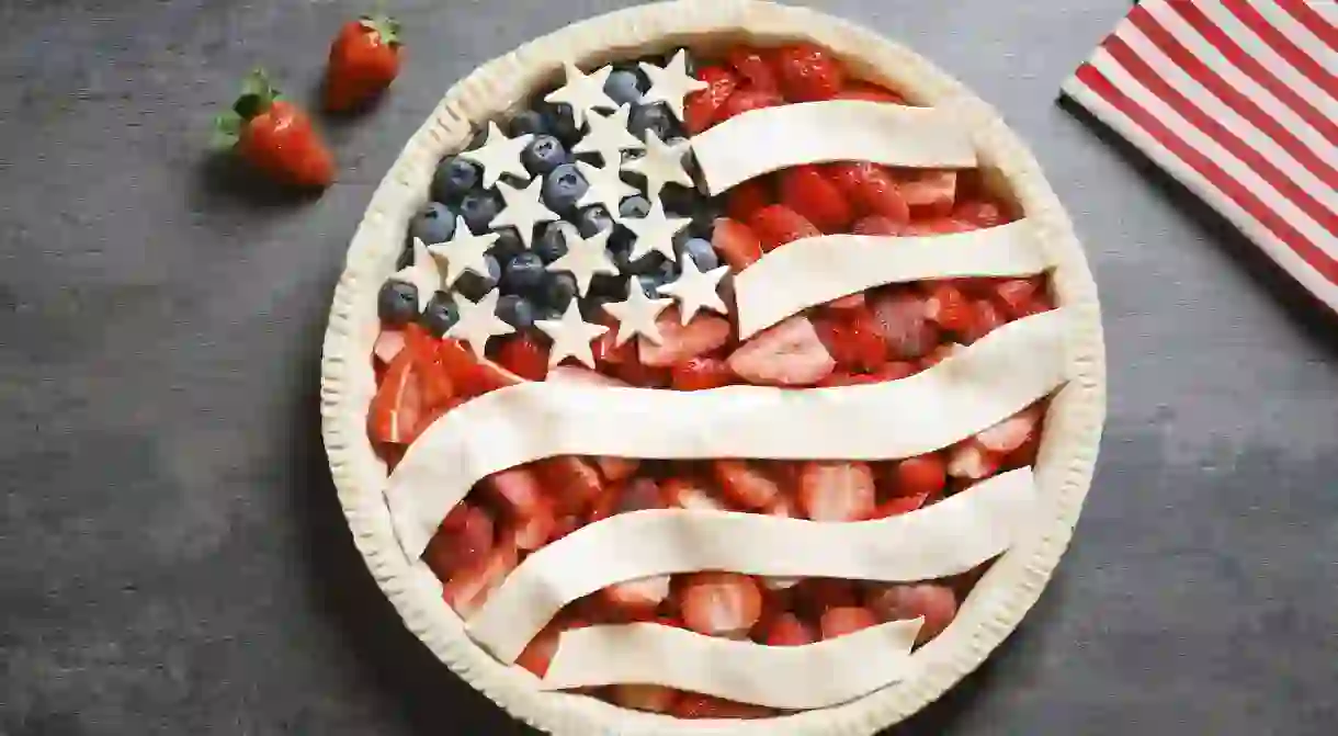 American flag pie.