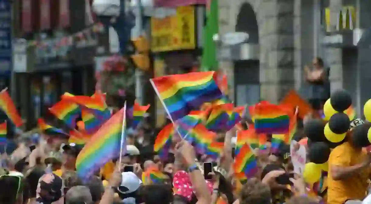 Rainbow flags