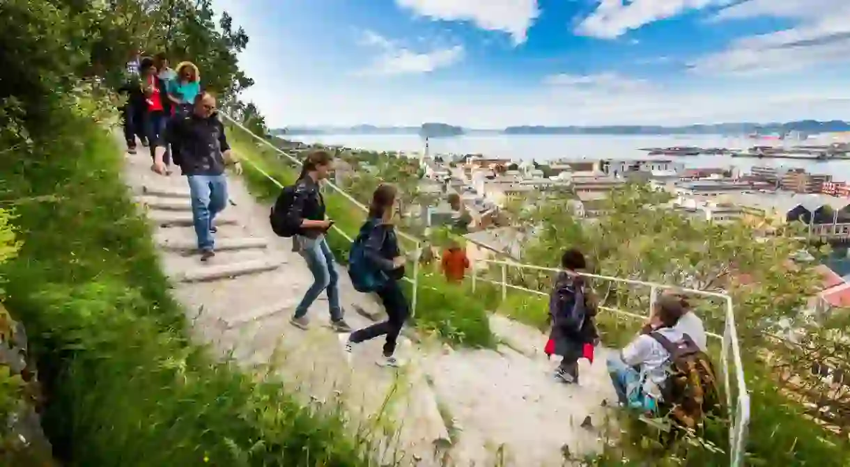 The Zigzag Path (Sikksakkveien) in Hammerfest