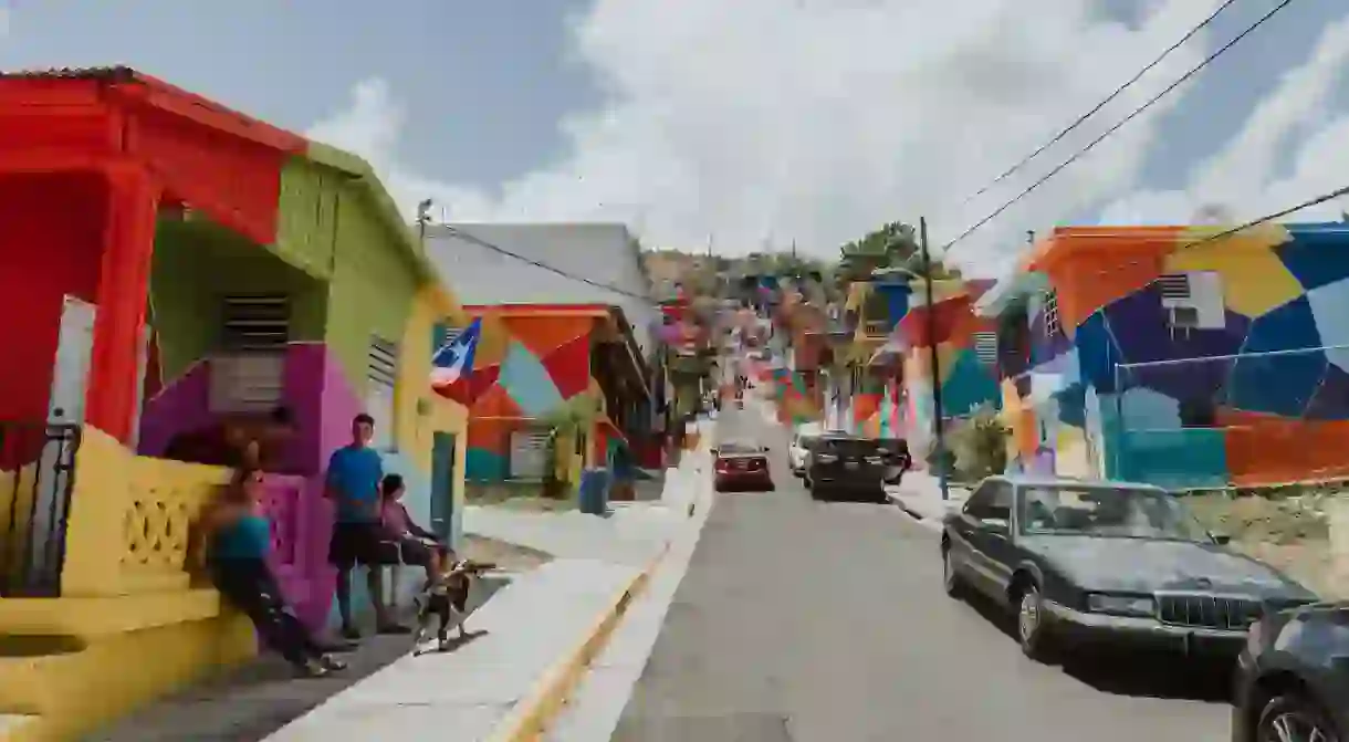 Colorful homes in Puerto Rico