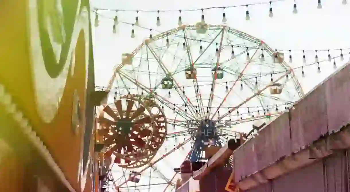 A view of the Wonder Wheel from Luna Park.