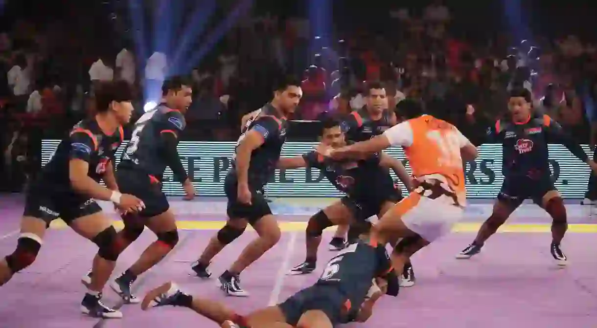 Pro Kabaddi League at Sawai Mansingh Indoor stadium, Jaipur, India