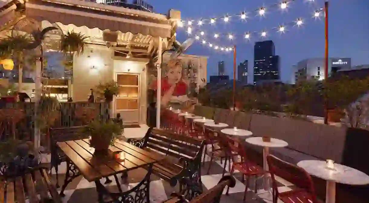 The rooftop bar of Potato Head Singapore